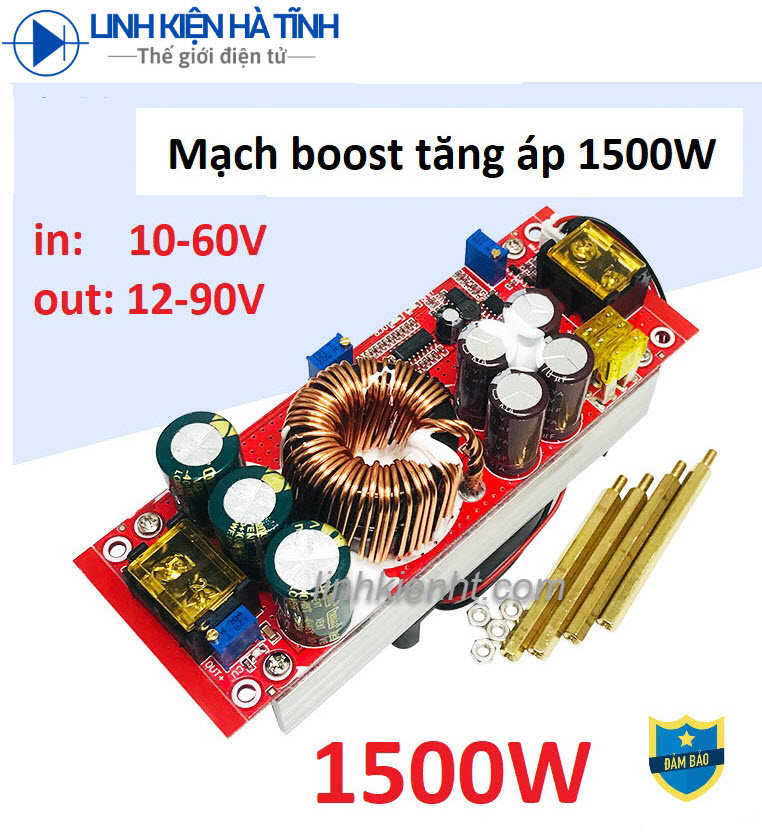 MẠCH TĂNG ÁP 1500W DC-DC 12-90V